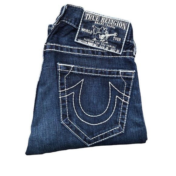 TRUE Religion Jeans Size 29 BOBBY BIG T Blue - Picture 7 of 8